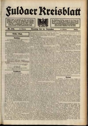 Ausgabe vom Dienstag, den 16. Dezember 1913.