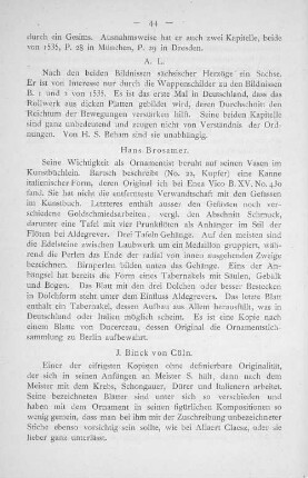 J. Binck von Cöln