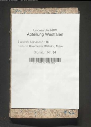 Protokoll des Generalkapitels.
