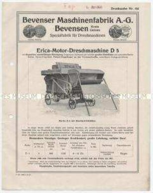 Erica-Motor-Dreschmaschine D 5