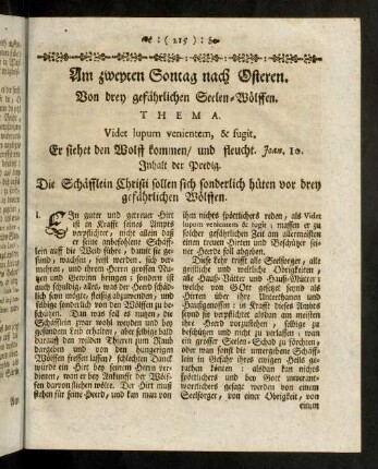 215-225, Am zweiten Sontag nach Osteren.