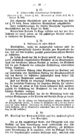 IV. Einfluß der Privatwillkür auf die Zuständigkeit der Gerichte.