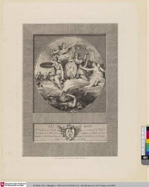 [Brustbild Ludwigs XVI. mit allegorischen Gestalten]