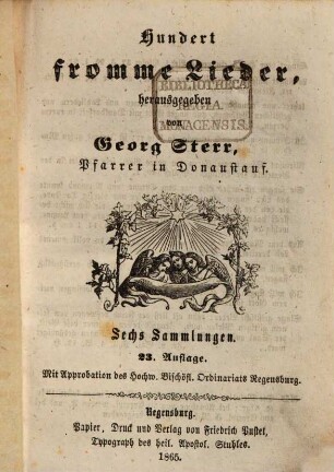 100 fromme Lieder : sechs Sammlungen