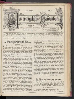Nr. 7. Juli 1904