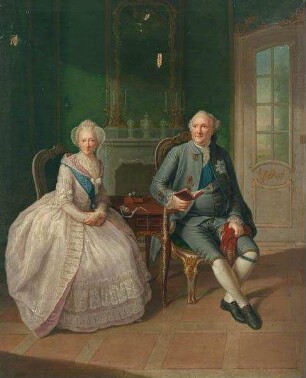 Bildnis Herzog Carl Ferdinand von Braunschweig und Herzogin Auguste, geb. Prinzessin von Wales
