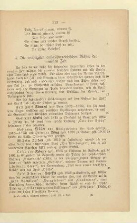 4. Die wichtigsten außerösterreichischen Dichter der neusten Zeit