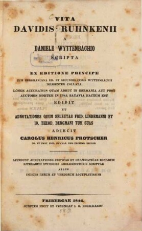 Vita Davidis Ruhnkenii