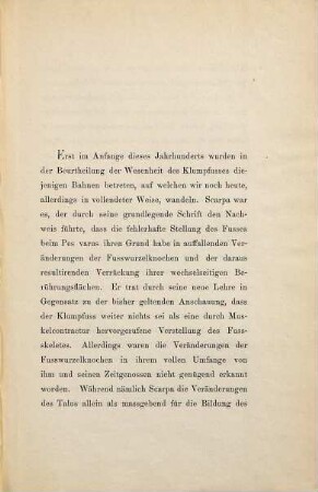 Die Methoden der operativen Behandlung der höheren Grade des veralteten Klumpfusses : Inaug.-Diss. d. Univ. Berlin