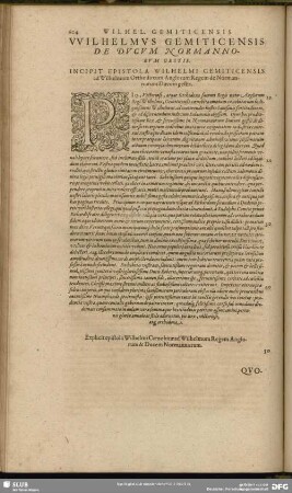 Wilhelmus Gemiticensis De Ducum Normannorum Gestis