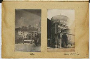Udine / Baptisterium, Padua: Ansichten (aus: Skizzen- und Fotoalbum 5)
