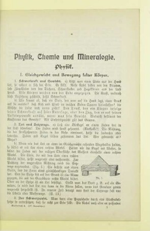 Physik, Chemie und Mineralogie