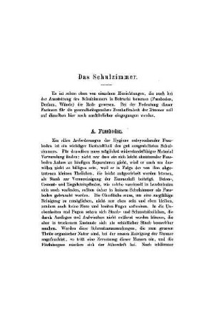 Das Schulzimmer