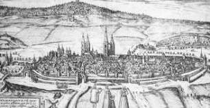 Halberstadt, graphische Stadtansicht
