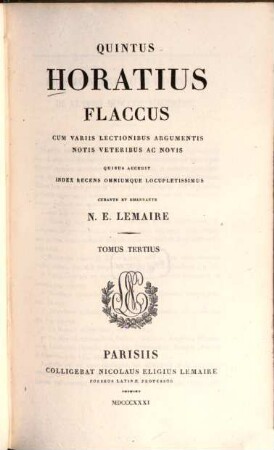 Quae exstant omnia opera, Tom. 3. Index