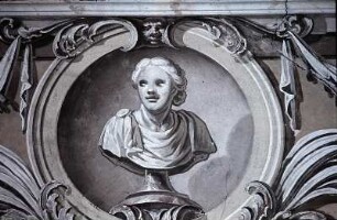 Scheinarchitektur mit perspektivischen Durchblicken