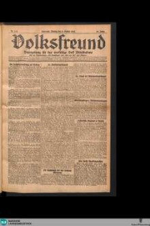 Der Volksfreund : Tageszeitung für das werktätige Volk Mittelbadens