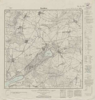 2835 (alte Nr.: 1388) Rambow, Meßtischblatt (4cm - Karte)