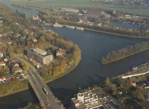 Oberer Vorhafen der Schachtschleuse Minden/MLK