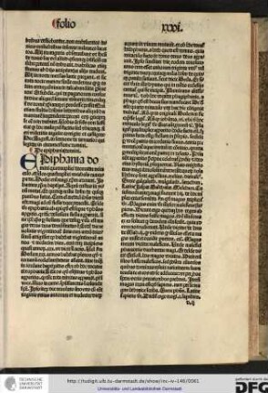 Epiphania domini quadruplici decoratur miraculo et ideo quadruplici vocabulo nuncupatur. Hodie enim magi Christum adorant...