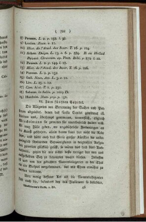 VI. Zum fünften Capitel.