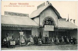 Hamburg. Saxonia Schrotmühlen der Firma C. H. Haussmann aus Großenhain auf der Wanderausstellung