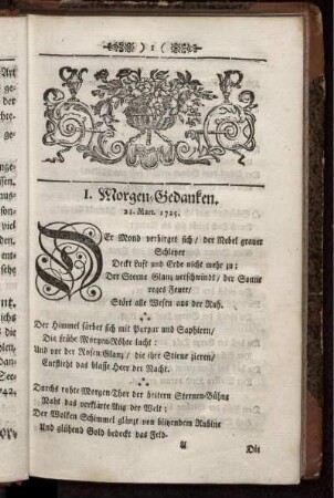 I. Morgen-Gedanken - XII. Uber den Ursprung des Ubels .