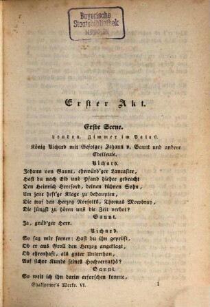 W. Shakspeare's dramatische Werke, 6