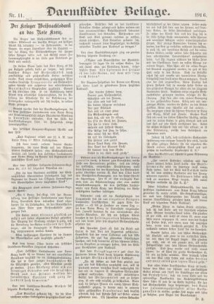 1916: Hessische Lazarett-Zeitung