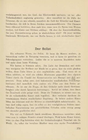 Der Solist