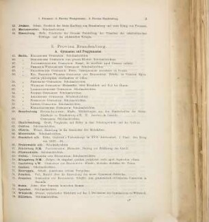 Verzeichnis der Programme, welche im Jahre ... von den höheren Schulen Deutschlands (ausschl. Bayerns), soweit sie an Austausch teilnehmen, veröffentlicht werden. 1879
