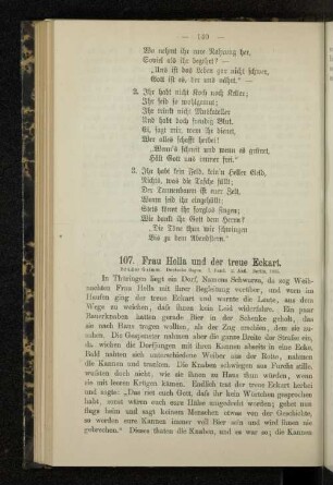 107. Frau Holla und der treue Eckart.
