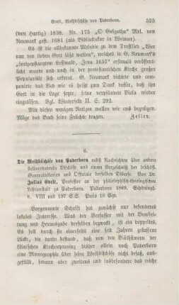 525-530 [Rezension] Evelt, Julius, Die Weihbischöfe von Paderborn