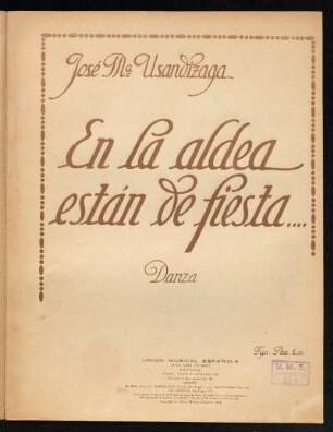 En la aldea están de fiesta ... : Danza