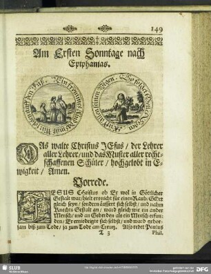 Am Ersten Sonntage nach Epiphanias