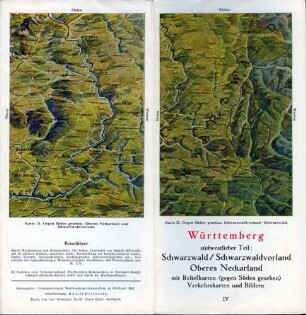 Deutsches Land - Das Schwabenland, [Werbeblatt für das Schwabenland, Verkehrsverband Württemberg-Hohenzollern, Stuttgart, [ca. 1930?], 1 Faltblatt