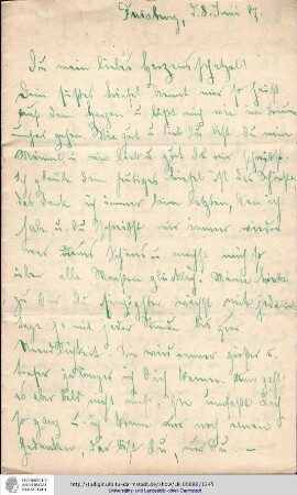 Brief vom 08.06.1907