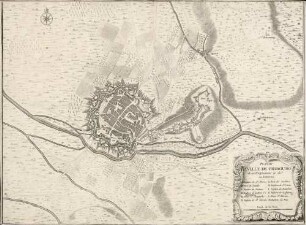 Plan de La Ville de Fribourg, de ses Fortifications et de ses Environs