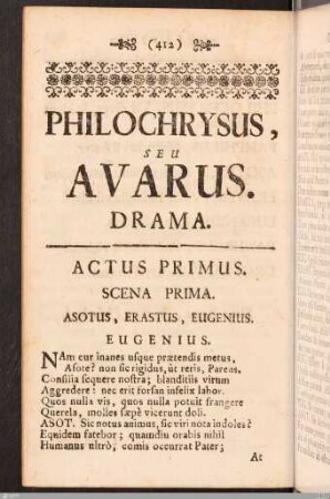 Actus Primus.