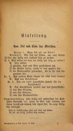 Katechismus der katholischen Religion für die Volksschulen im Bistume Augsburg : Auf hohe oberhirtliche Anordnung