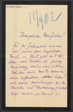 Brief an Adolph Fürstner : 17.02.1902