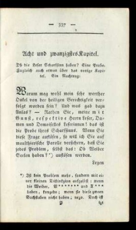 Acht und zwanzigstes Kapitel.