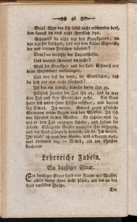 Lehrreiche Fabeln.