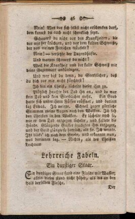 Lehrreiche Fabeln.