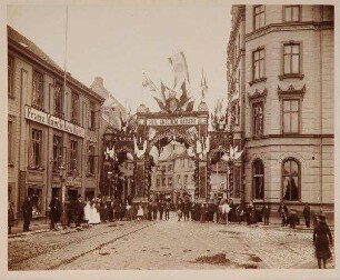 Kiel, Ehrenpforte zum Empfang des Kaisers 1888