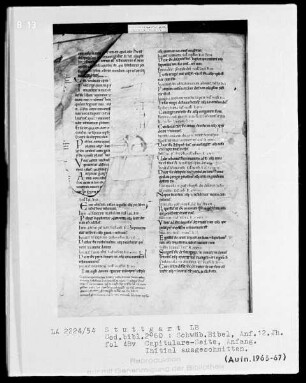 Bibel — Initiale ?, Folio 48 verso