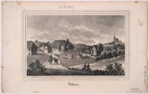 Ansicht von Zethau, Lithographie, 1838 : Zethau / N. d. Nat. gez. v. Julius Möckel. - [Dresden] : [Schmidt] ; [Dresden] : Renner u. Ketzschau , [1838]. - 1 Kunstbl. : Lithogr. ; 19 x 12 cm
