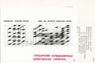Integrierte Altbausubstanz Gesamtschule Wedding, Berlin-Wedding (Diplomarbeit bei Kurt Dübbers): Abhängigkeiten schulischer Bereiche, Modell und Integrierte Gesamtschule Wedding