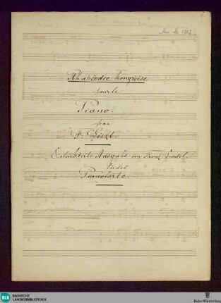 Rhapsodie hongroise. Arr - Don Mus.Ms. 1262 : pf; c