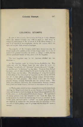 Colonial Stamps